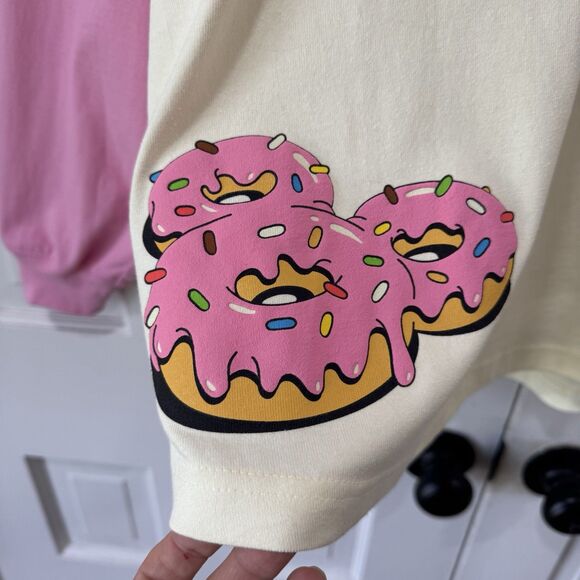 Disneyland Disney Eats Donut Sprinkles Treats Snacks Spirit Jersey Pink XL NWT - Picture 5 of 12